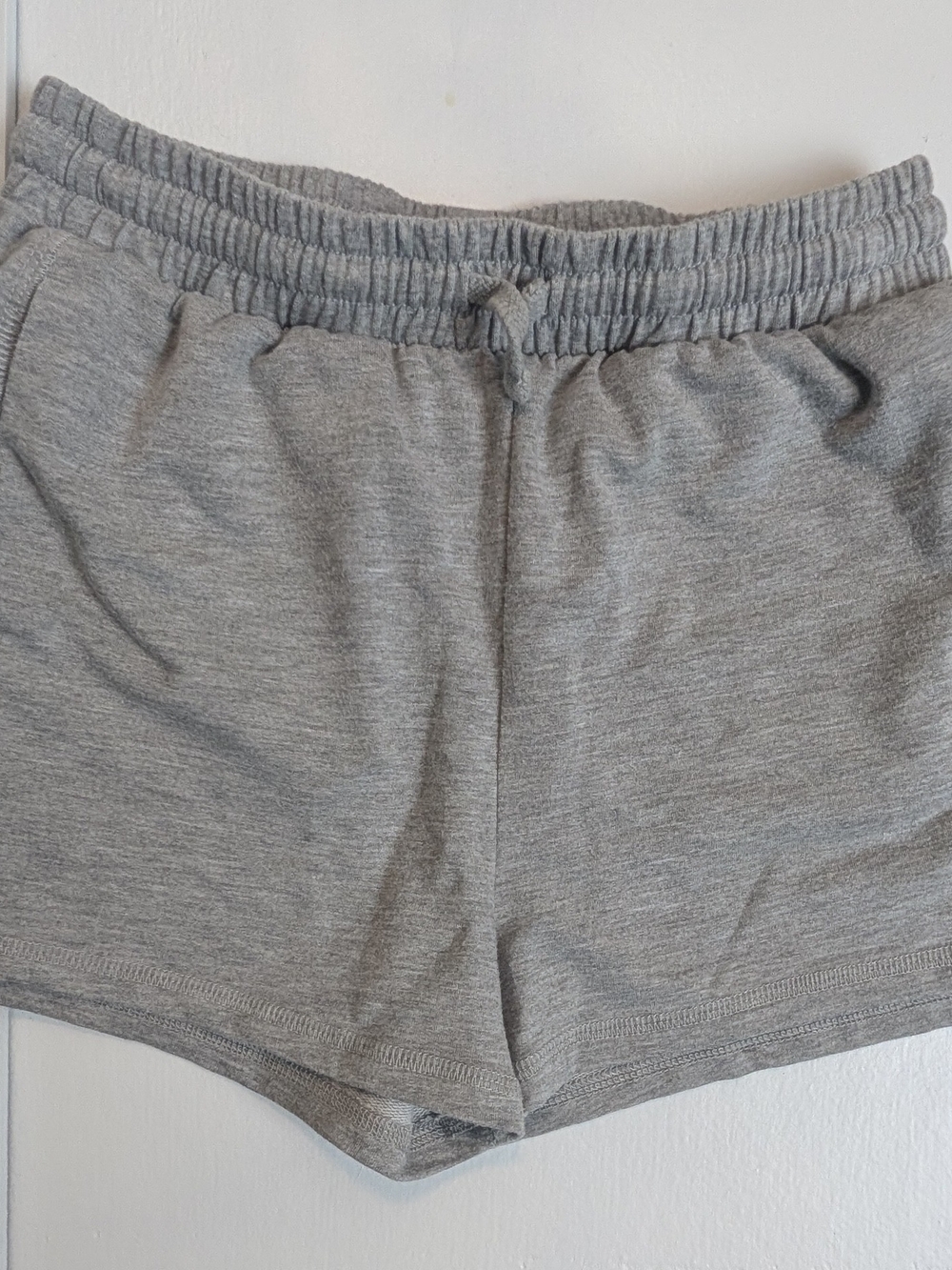 Girls' Gray Knit Drawstring Shorts - Everyday Comfort
